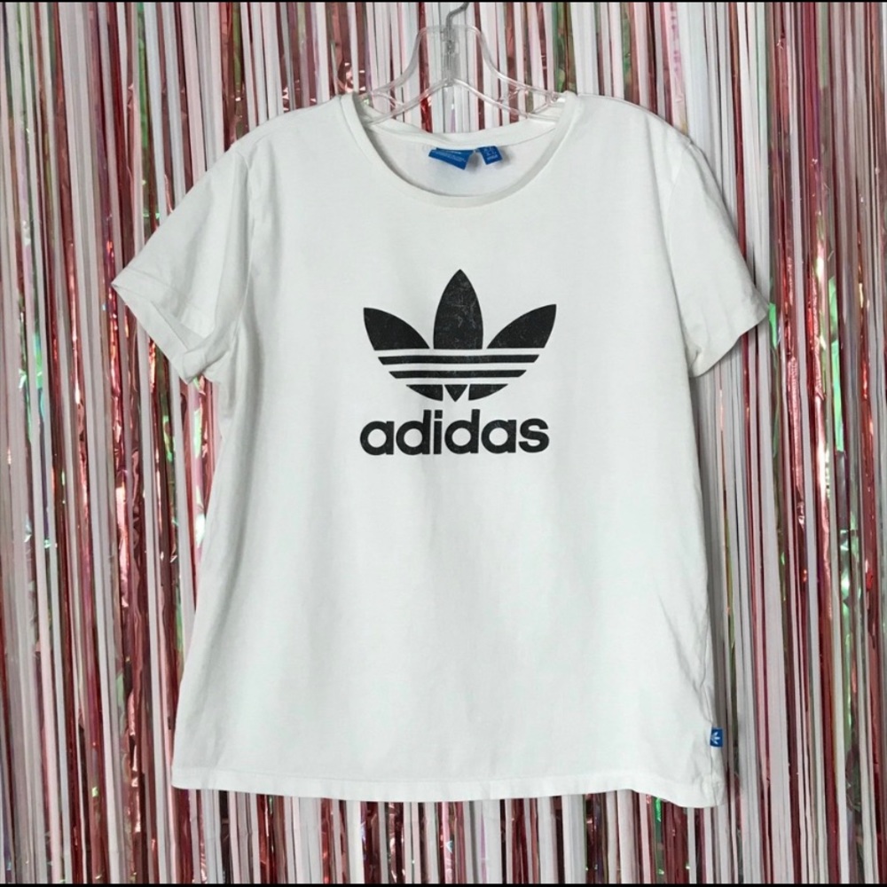 Adidas White Slim Tee
